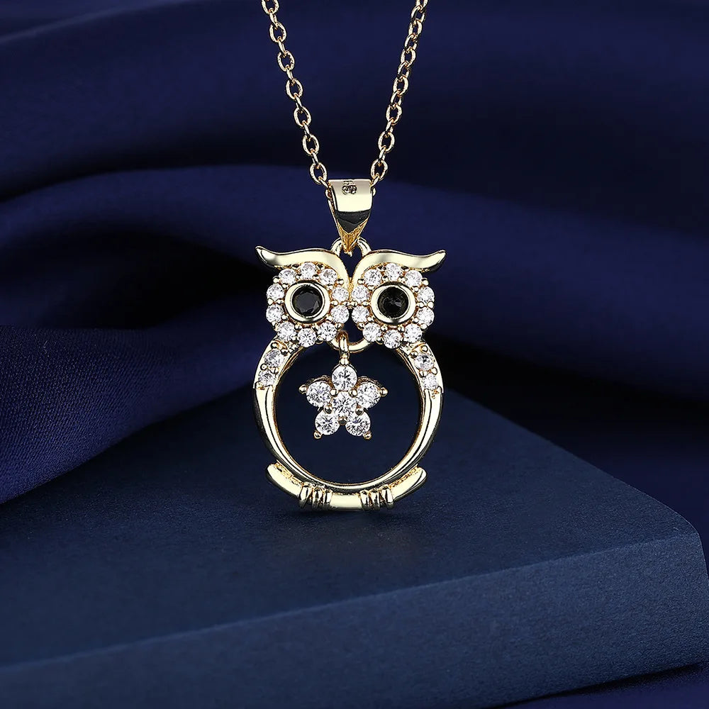 925 Sterling Silver Necklace For Women Round Pendent Sparkling Pave CZ Necklace Fashion Anniversary Birthday Jewelry Gifts N325