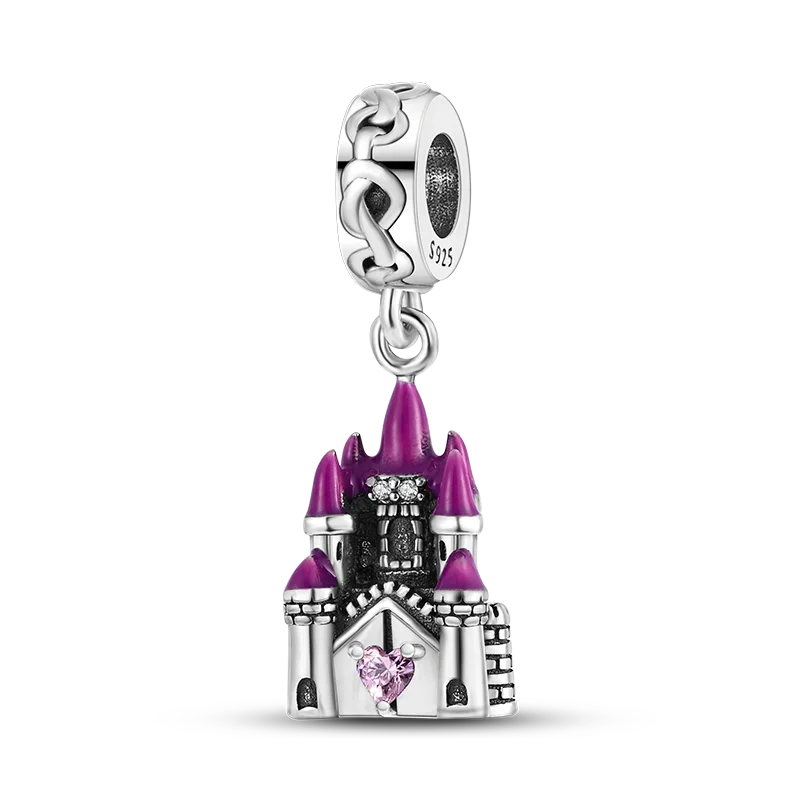 Halloween Dangle 925 Sterling Silver Skeleton Witch Devil's Eye Skull Charms Bead Fit Original Bangle Bracelet Necklace Jewelry