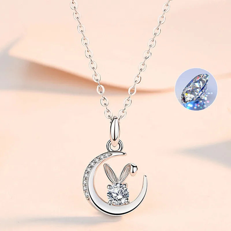 925 Sterling Silver AAA Zircon Necklace Chain High Quality Fashion Jewelry For Women Men Wedding Birthday Party Gift