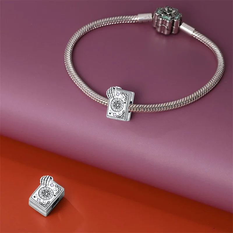 Original Charms 925 Silver Halloween Series & Flying Witch Pendant Charms Fits 3mm Original Bracelet For Women DIY Jewelry Gifts