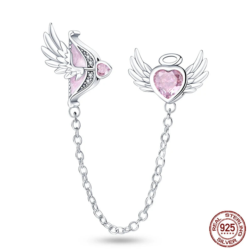 925 Sterling Silver Romantic Heart Series Charms Beads Fit Qikaola 925 Original Bracelet DIY Mother's Day Jewelry Gifts