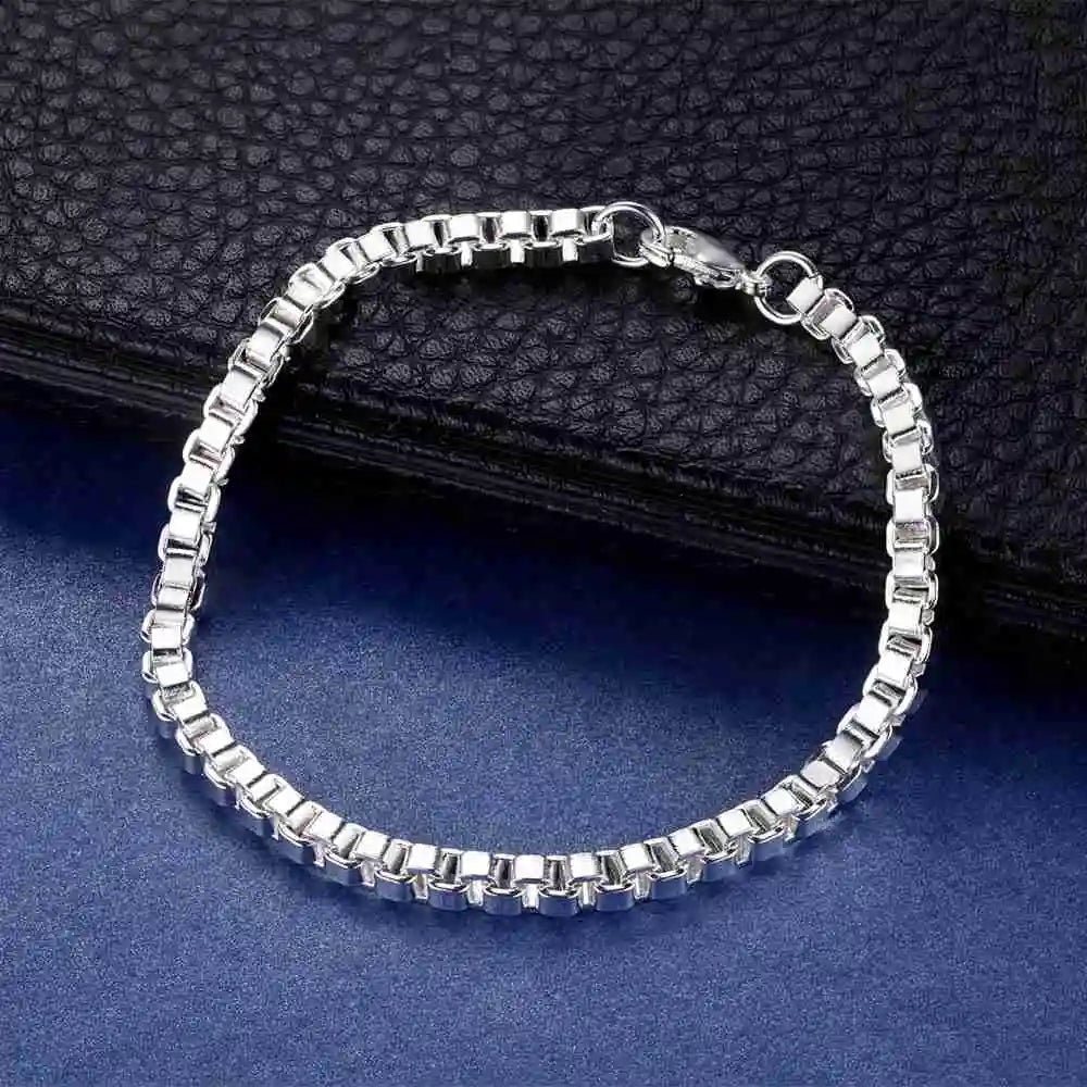 New 925 Sterling Silver Bead Heart High Quality Romance Bracelet Chain For Women Engagement Party Wedding Jewelry Gift