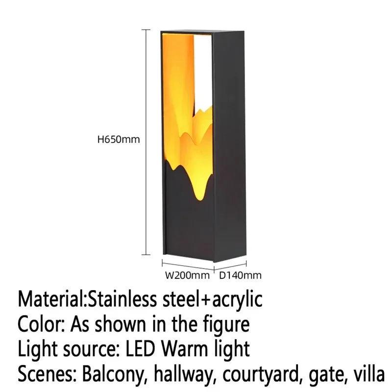 GISELLE Contemporary Outdoor Lawn Lamp LED Electric Waterproof Villa Garden Courtyard District Residential Quarters Lawn Lamp ﻿