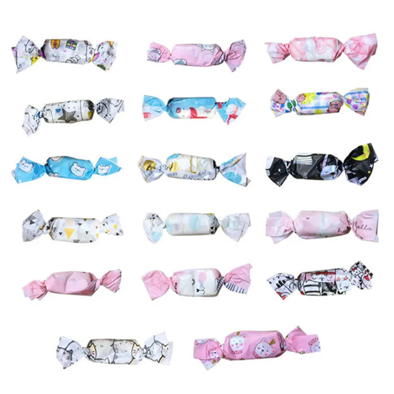 100Pcs DIY Handmade Nougat Candy Packaging Oil Paper Milk  Taffy Wrapper New Year Xmas Party Decor
