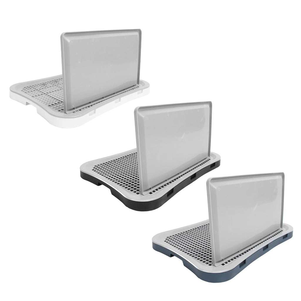 Dog Training Toilet with Wall Column Removable Portable Puppy Mesh Training Potty for Large Small Medium Pets Dog Potty Tray