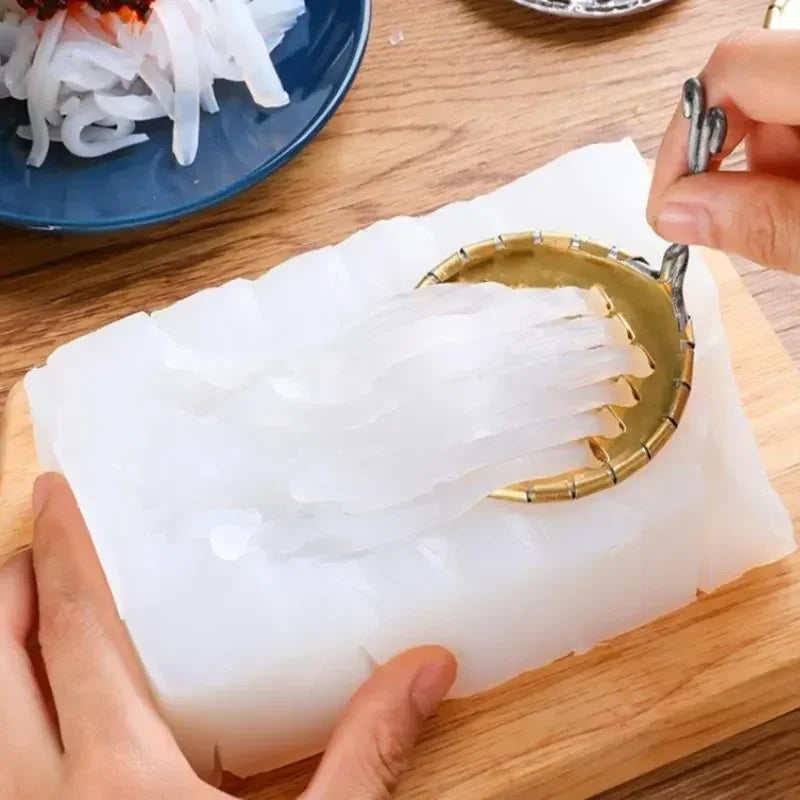 Stainless Steel Practical Jelly Scraper Household Macroporous DIY Jelly Scraper Jelly Bean Cold Noodle Kitchen Gadget New