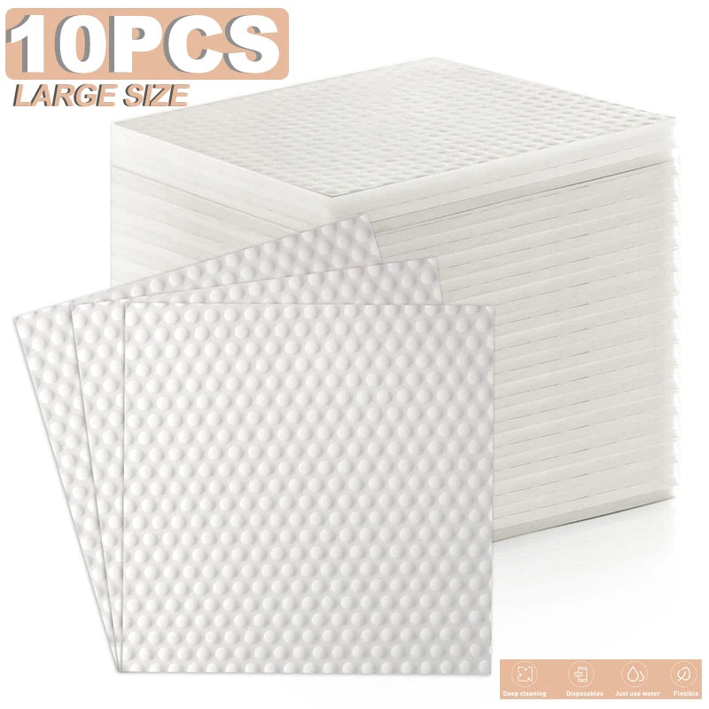 10PCS Cleaning Sponge Sheet 4x Compression Melamine Sponge Eraser Kitchen Bathroom Cleaning Sponges High Density Sponge Cleaner