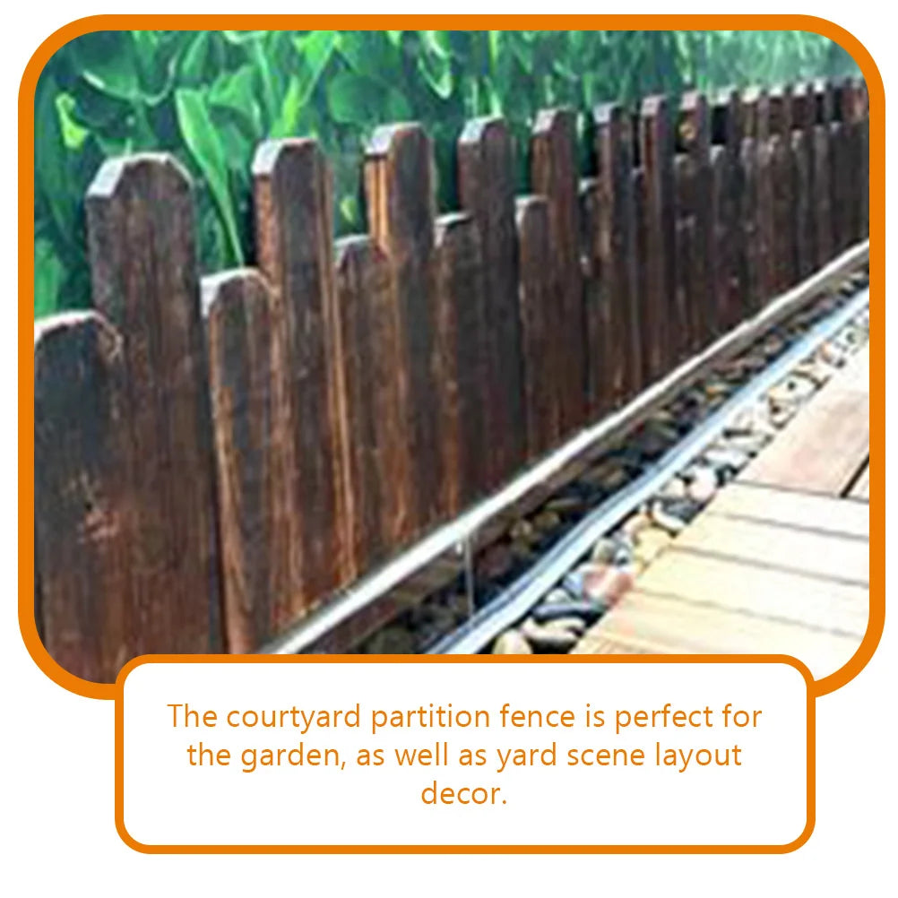 Vegetable Field Fence Edging for Garden Gardening Decorative Wood Landscape Courtyard Border Picket
