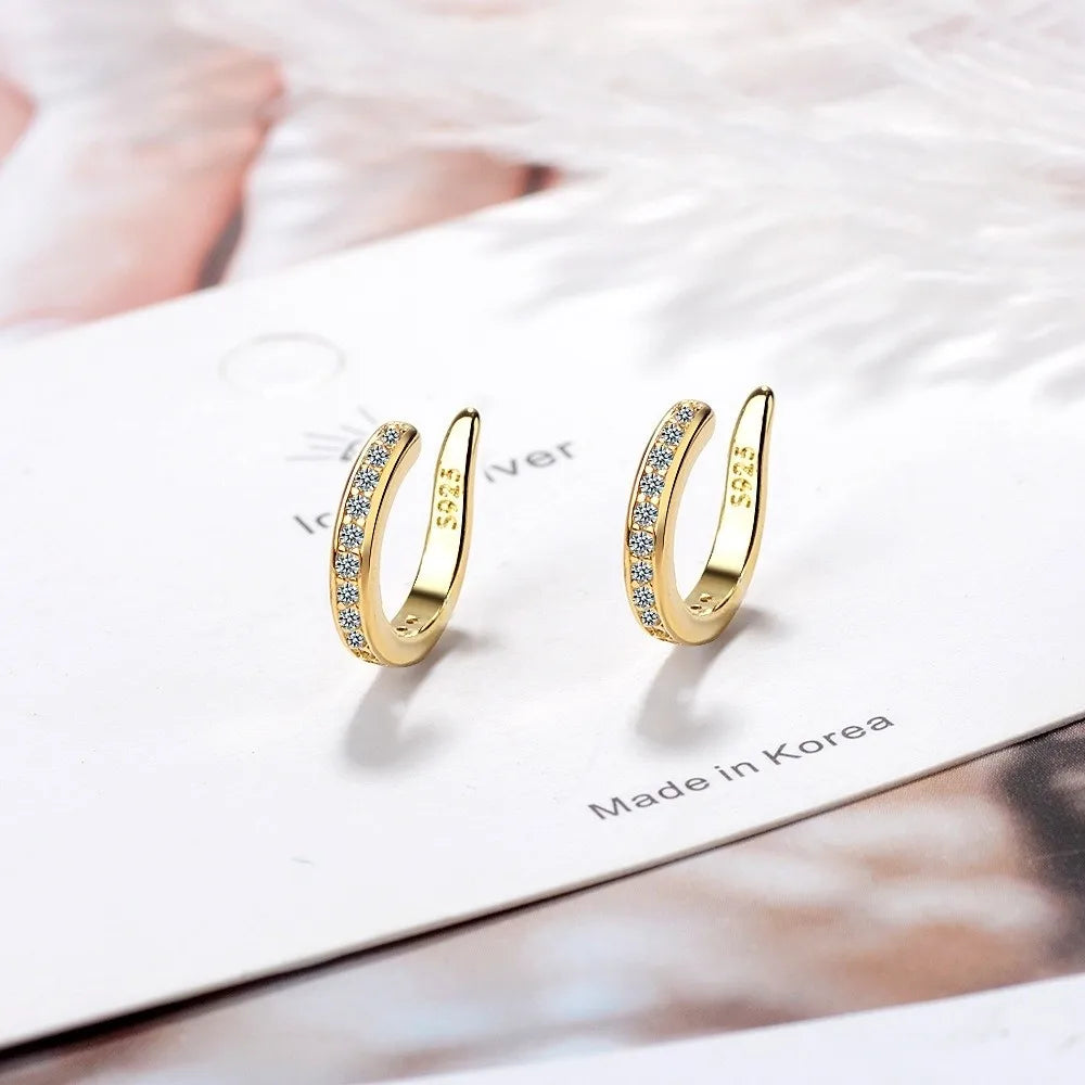 New Reusable Ear Corrector Clips Punk Rock Style Comfortable Clip Earrings Hypoallergenic C-shaped Ear Cuff Unisex Earrings