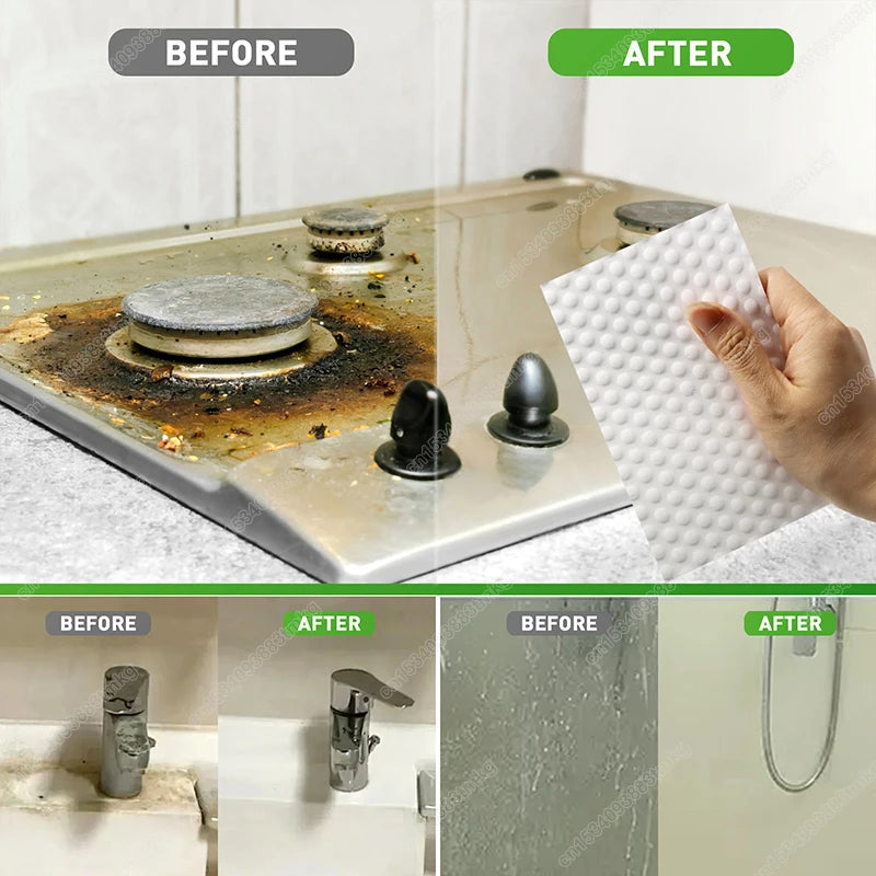 30/60PCS Melamine Sponge Sheets 4x Compression Cleaning Sponge Eraser Sheets Kitchen Bathroom Glass Cleaning Wipes Sponge Sheets