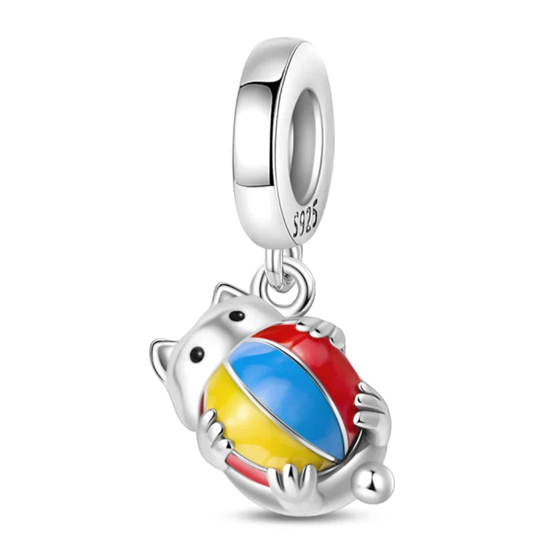 Ocean Trendy 925 Silver Dolphin Crab Boat Beach Charms Beads Fit 3mm Original Bracelets DIY Thoughtful Fine Jewelry Making Gifts