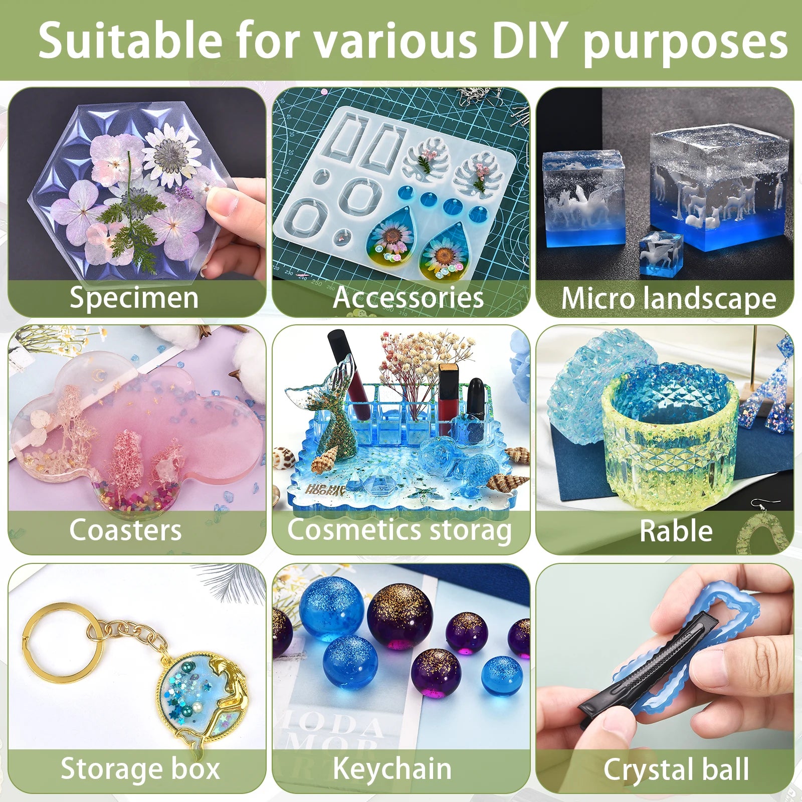 Epoxy Resin Pigment Kits Candle Dye Liquid Colorant DIY UV Epoxy Resin Mold Jewelry Making Candle Soap Making Dye Pigment Sets