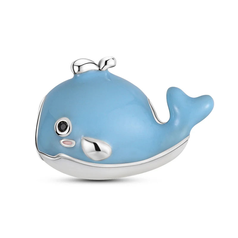 Ocean Trendy 925 Silver Dolphin Crab Boat Beach Charms Beads Fit 3mm Original Bracelets DIY Thoughtful Fine Jewelry Making Gifts