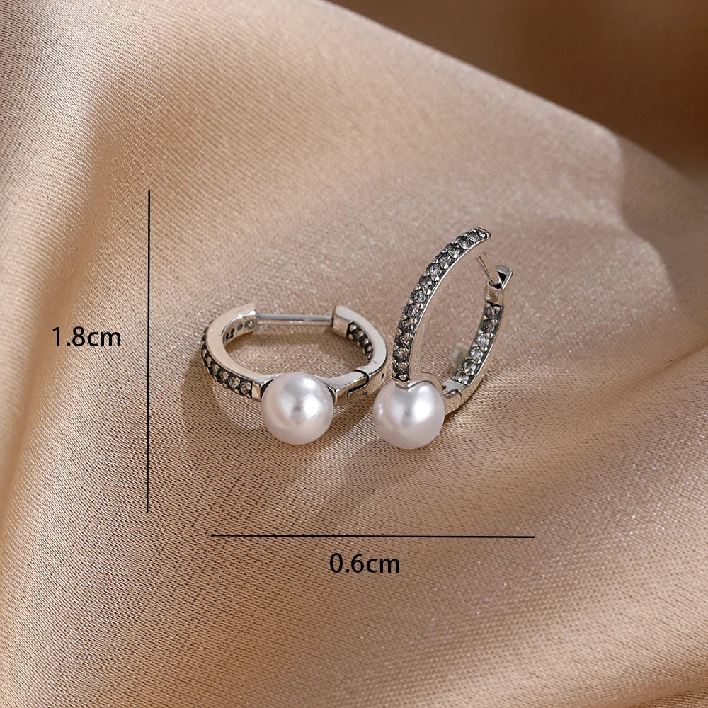 2025 New 925  silver earrings with sparkling red heart and pink bow earrings that fit original women's jewelry DIY birthday gift