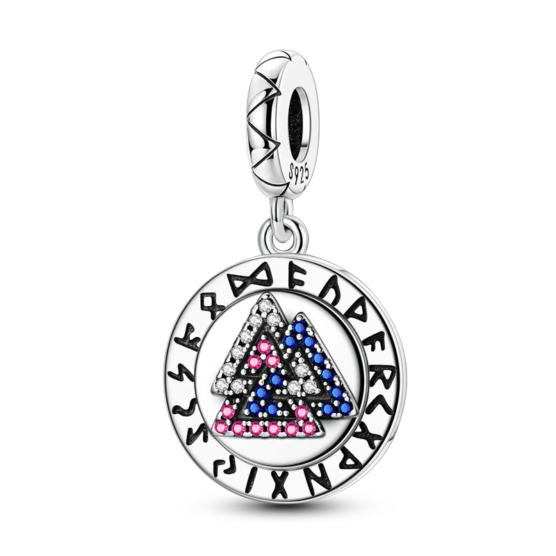 Original Charms Bead 925 Sterling Silver Inlaid Zirconium Bowknot Love Heart Balloon Pendants Fit Bracelet DIY Jewelry Marking