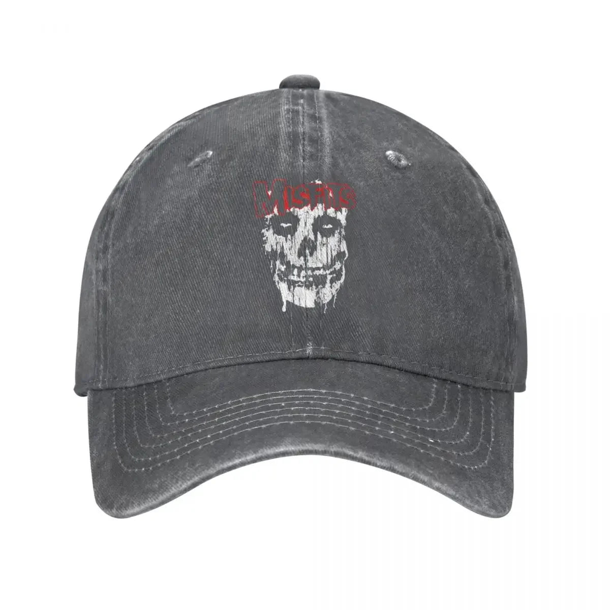 Misfits Skull Denim Baseball Cap Sun Hats Homme Horror Halloween Cap Hats Spring Autumn Vintage Casquette