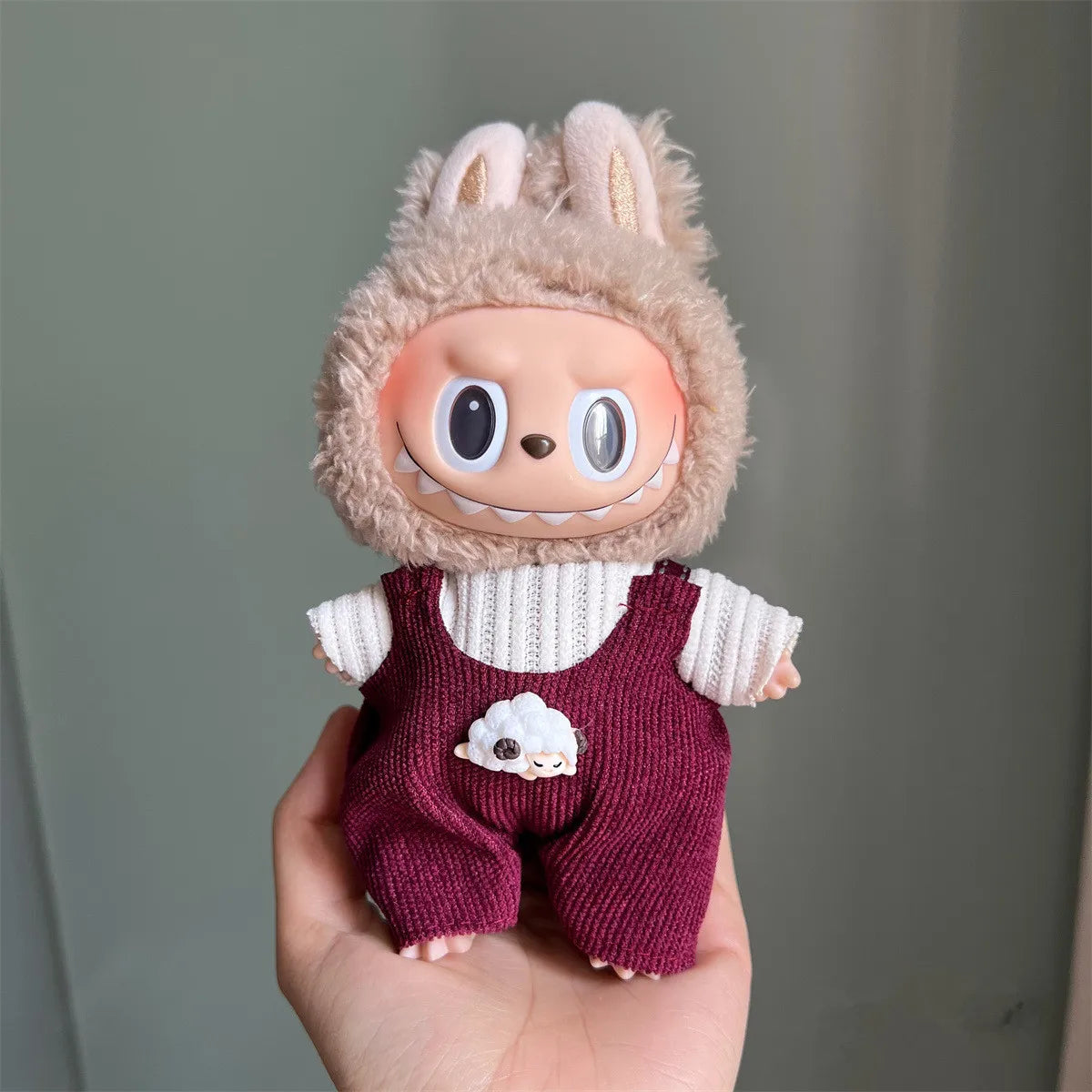 Plush Doll Multiple Styles Clothing Set For 17cm Labubu Outfit Accessories Trendy Clothes Girl Gift