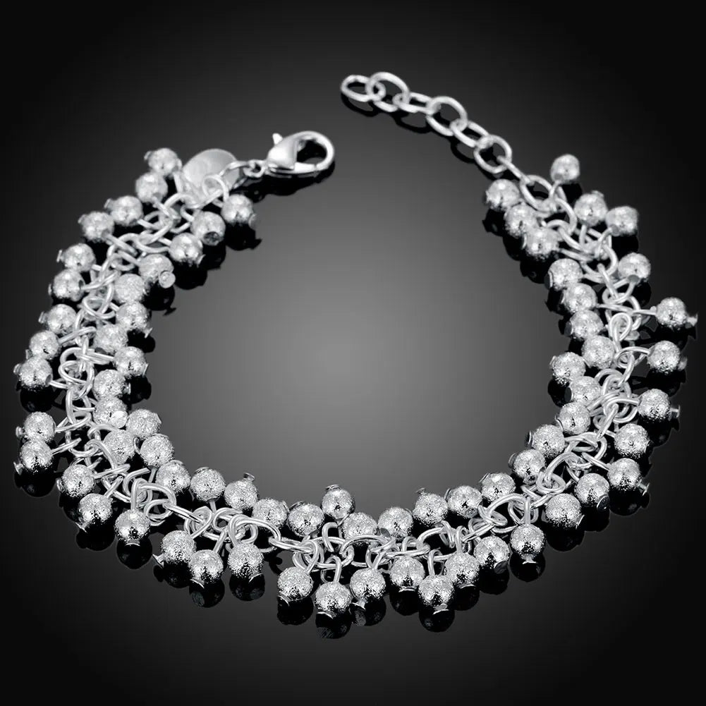 Fashion charm 925 Sterling Silver Bracelet for man woman Twisted rope chain fine jewelry Wedding party Christmas gift