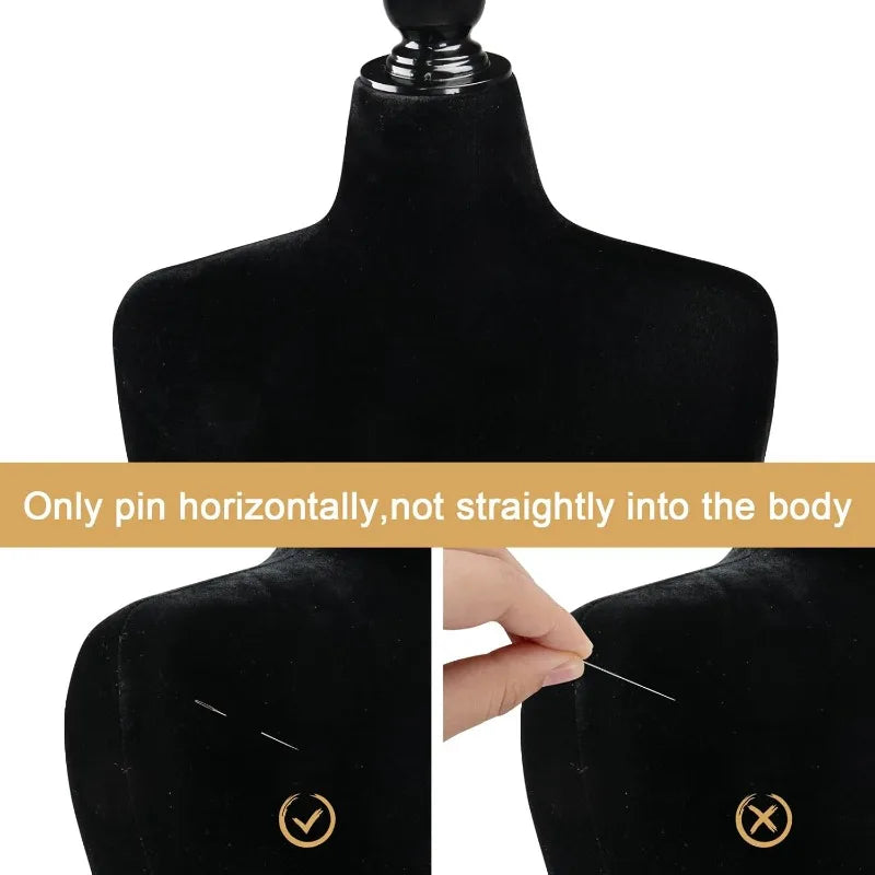 Female Dress Form Size 10-16, Adjustable Height Torso Body with Upgraded Tripod Stand, Medium Size Mannequin for Sewing a