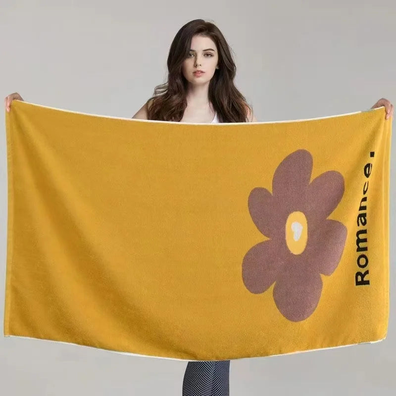 450g thickened pure cotton bath towel for adults, suitable for both men and women, 70*140cm, soft, absorbent, non-pilling, large