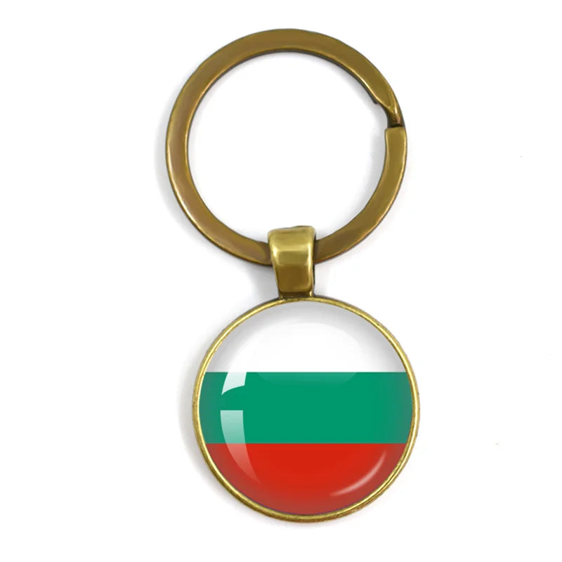 European National Flags, Albania, Andorra, Belarus, Belgium, Bosnia and Herzegovina, Bulgaria, Croatia, Popular Key Chain