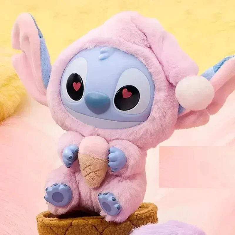 NEW Stitch Eat Something Before Sleep Series Blind Box Plush Dolls Pendant Cute Doll Ornament Mystery Box Surprise Toys Gifts