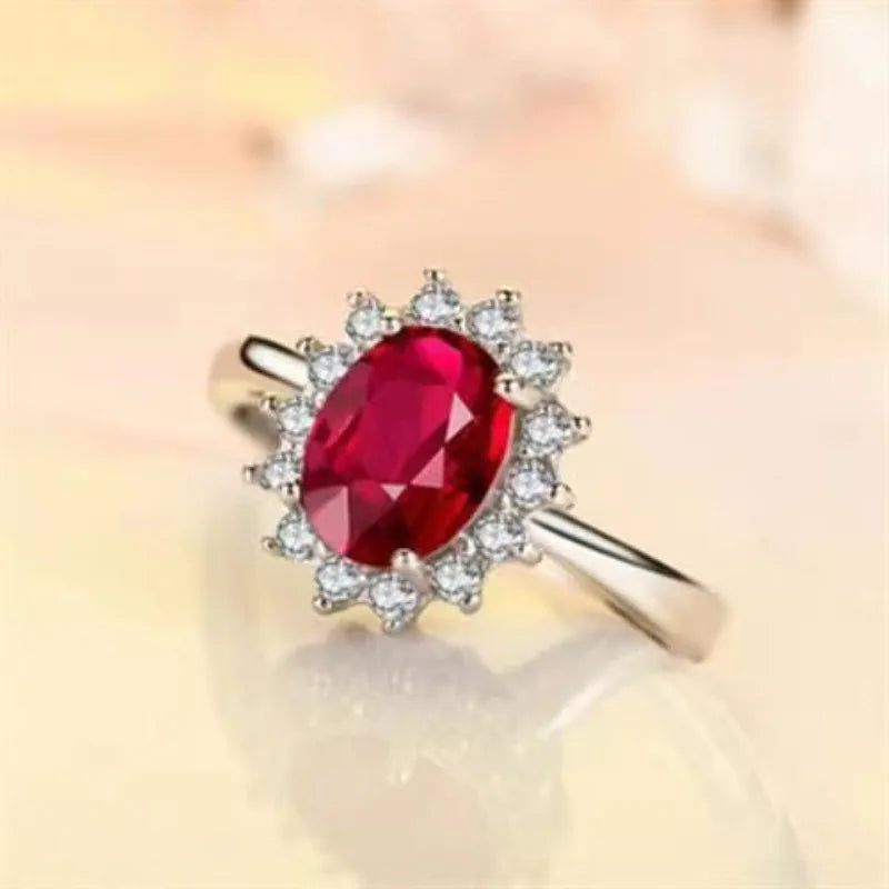 Cut 3.2ct to create blue Zircon ring original charm engagement ring