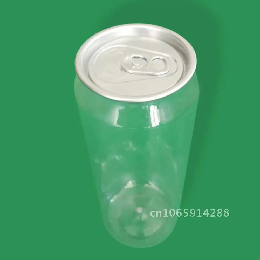 10PCS Food Containers PET Bottle Disposable Juice Bottles Beverage Empty Cold Can Juice Container Storage Bottles