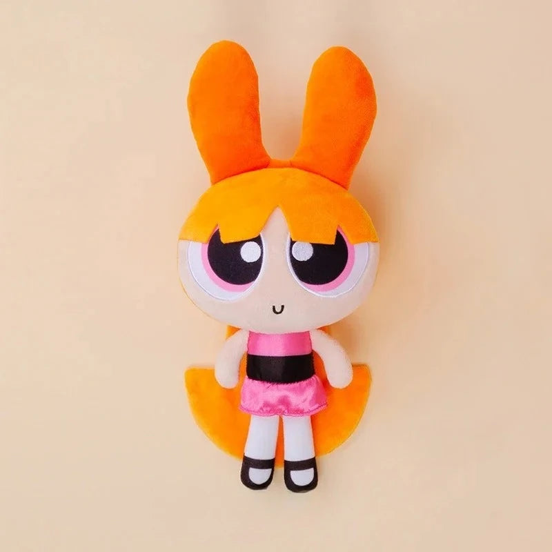 Plush Doll Powerpuff Girls Stuffed Toy Kawaii Cartoon Buttercup Bubbles Blossom Plush Anime Toys Bedroom Sofa Decoration Gifts