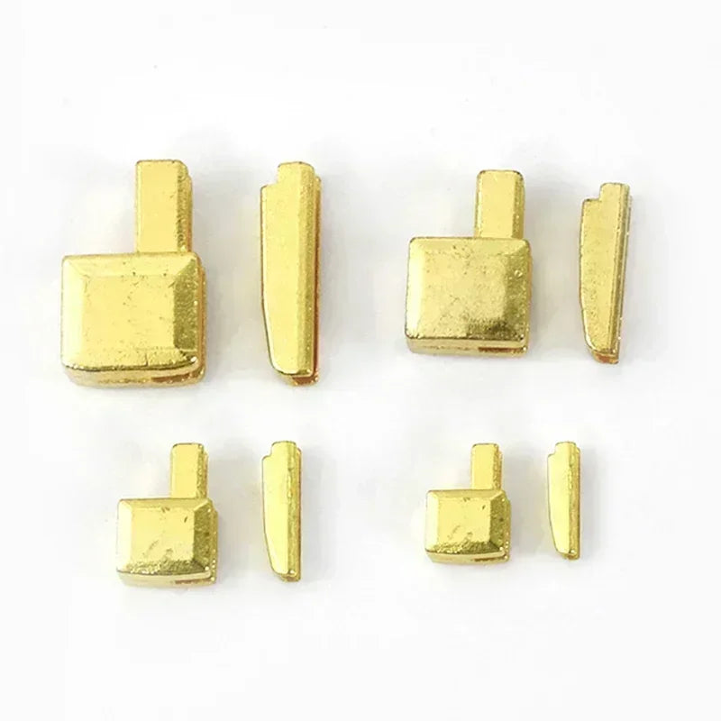 10-50Sets Meetee 3# 5# 8# 10# Open-End Zipper Tail Stopper Clothes Zippers Slider Bottom Socket Repair DIY Sewing Accessories