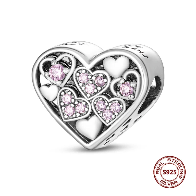 925 Sterling Silver Strawberry Turtle Owl Charm Beads Suitable For Original Bracelet Women DIY Jewelry Making Birthday Gifts