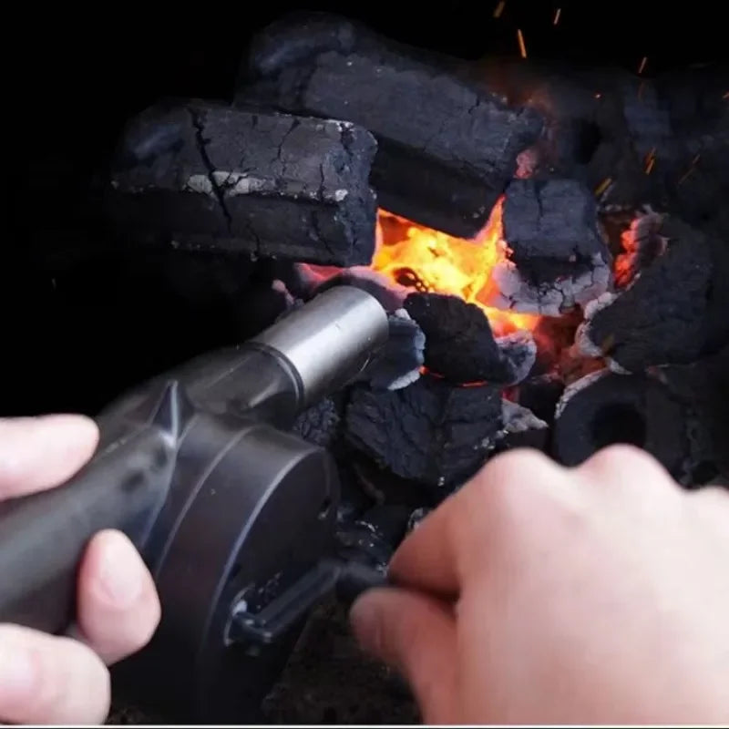 Outdoor Cooking barbecue blower Portable Hand Crank Fan Air Blower Grill Picnic Camping Stove Accessories Barbecue Tools