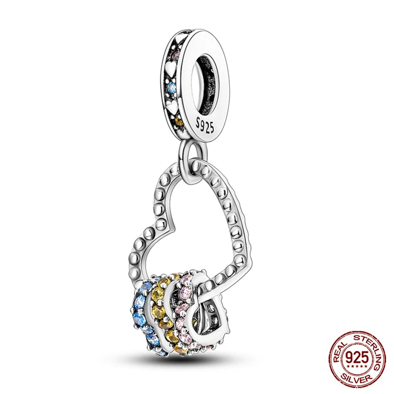 925 Silver Fashion Camera Coffee Cup Flower Charms Beads Fit Qikaola 925 Original Bracelet DIY Birthday Jewelry Making For Women