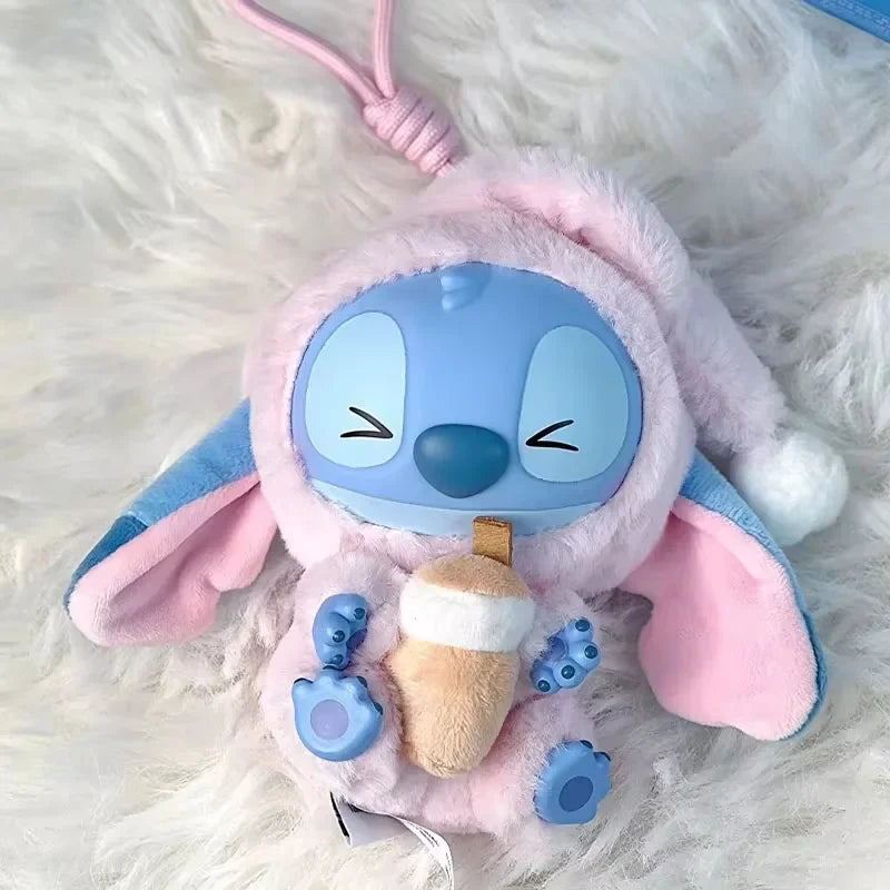 NEW Stitch Eat Something Before Sleep Series Blind Box Plush Dolls Pendant Cute Doll Ornament Mystery Box Surprise Toys Gifts