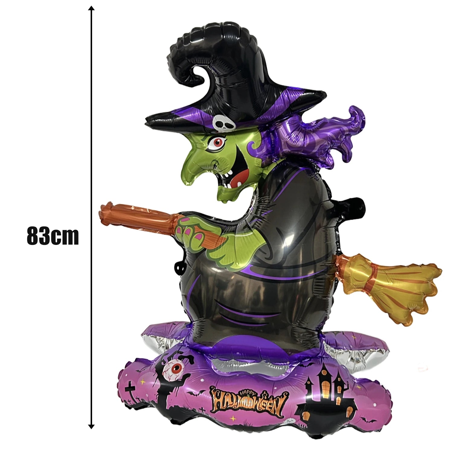 Halloween Balloon Giant Ghost Pumpkin Skull Castle Aluminum Film Standing Balloon for Halloween Party Yard Garden Scary Decor