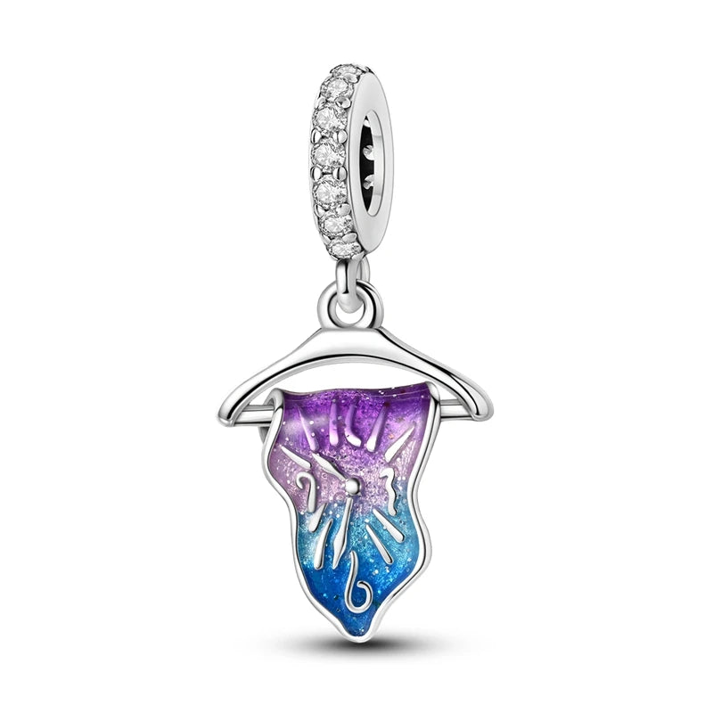 Underwater World 925 Sterling Silver Ocean Octopus Seashell Seahorse Starfish Pendant Fit DIY Bracelet Necklace Boutique Gift