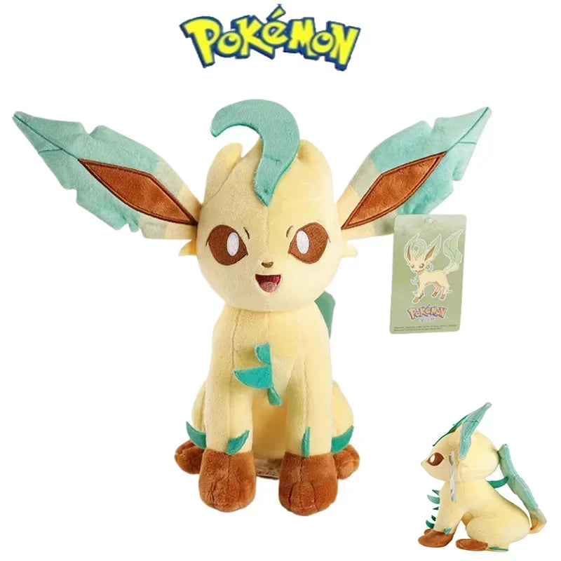 Large Leafeon Plush Pokemon Eevee Sylveon Umbreon Leafeo Soft Stuffed Toys Doll Kawaii Christmas Gift
