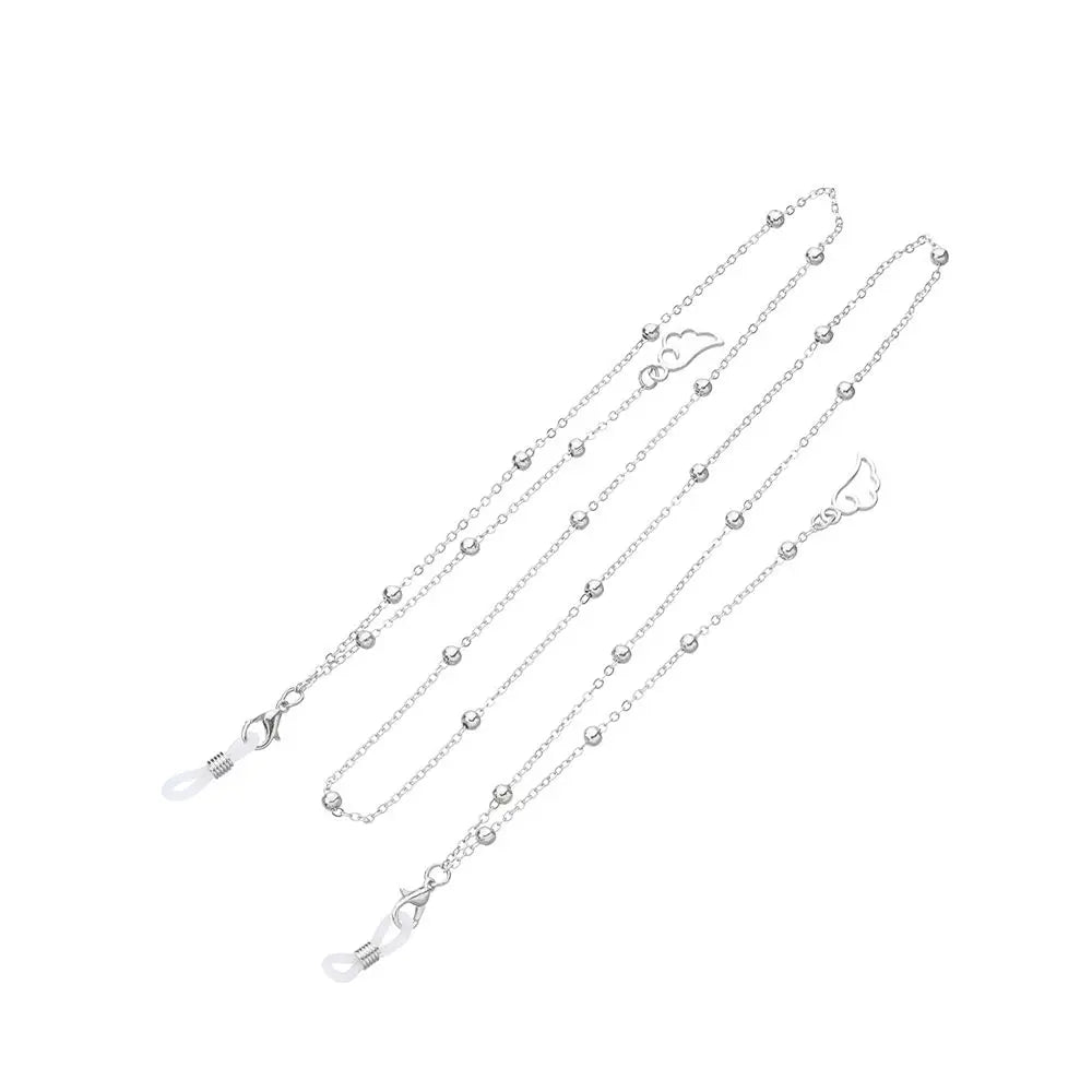 New Fashion Women Eyeglass Chain Hollow Star Pearl Beaded Sunglasses Reading Glasses Lanyard Eyewear Holder Neck Strap Rope