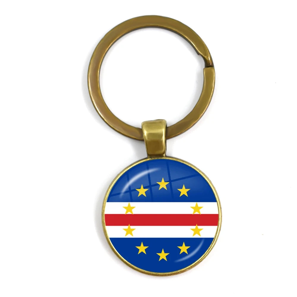 South Africa,Mozambique,Liberia,Cameroon,Cape Verde,Papua New Guinea,Algeria,Belgium,Portugal National Flag Keychains For Gift