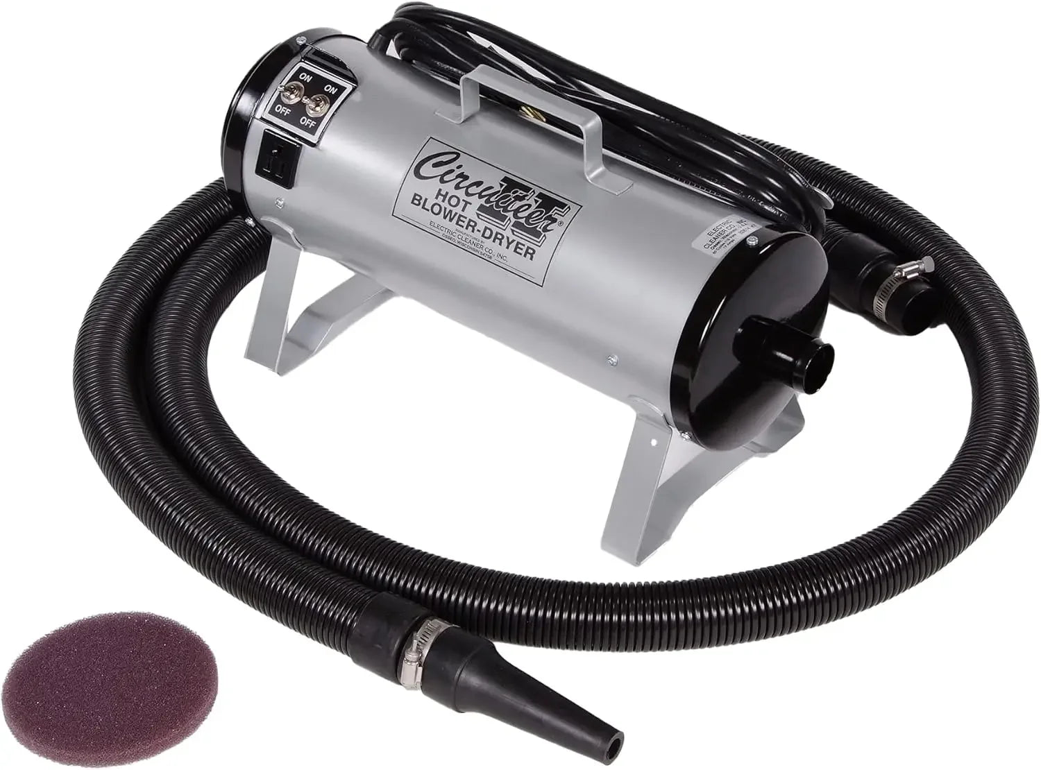 ECC Circuiteer II Portable Livestock Blower Dryer - 2-Speed Air for Cattle & Pet Grooming, Pink