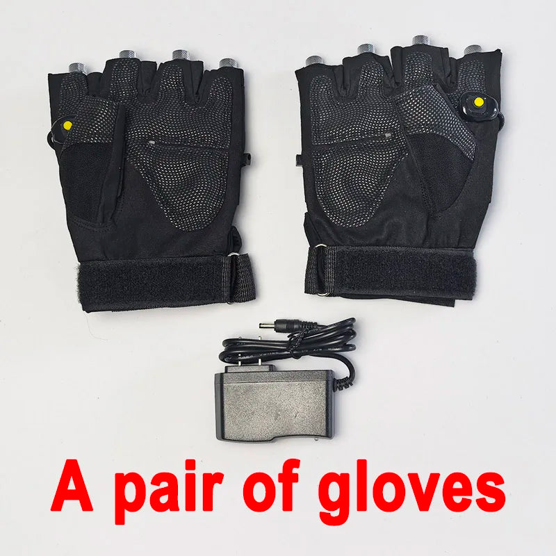 2 in 1 Green Red Blue Laser Gloves Multi-line 4 Heads Beam Light For DJ Disco Christmas Party Nightclub Club Stage Dancing Show