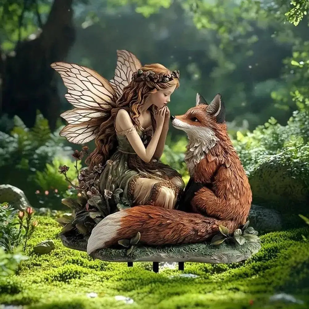 Garden Stakes, Tree Elf Yard Sign Acrylic Ground Insert Waterproof Outdoor Decor For Lawn Decorative Garden Stakes Green Decor