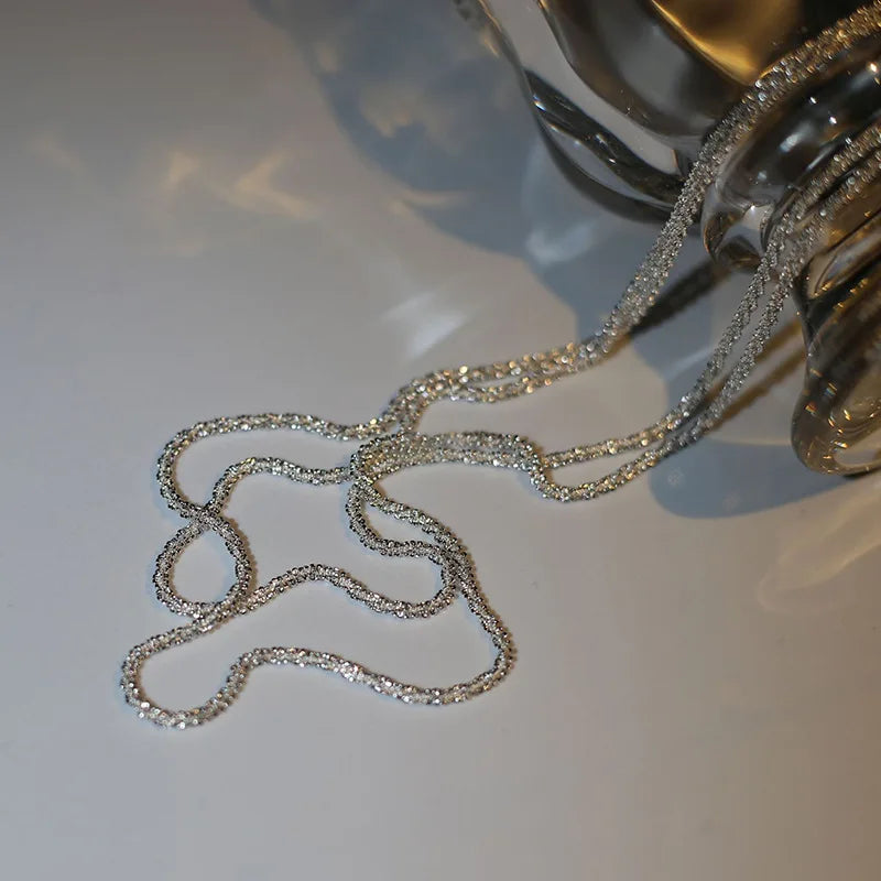 925 Sterling Silver AAA Zircon Necklace Chain High Quality Fashion Jewelry For Women Men Wedding Birthday Party Gift