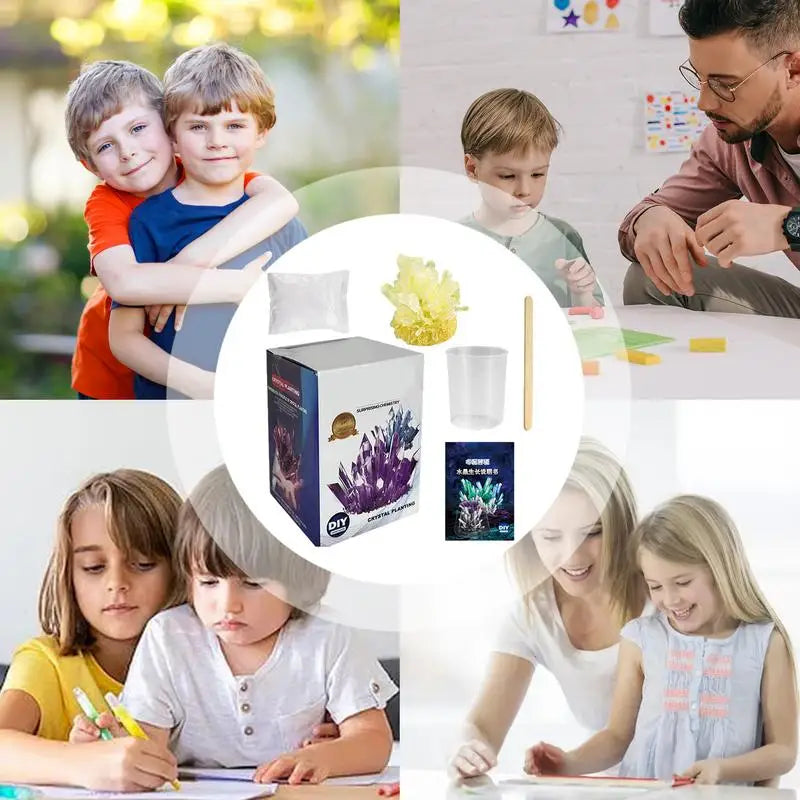 Crystal Growing Kit Crystal Making Kit For Kids Crystal Making Experiment And Learning Toys Crystal Growing Science Kit