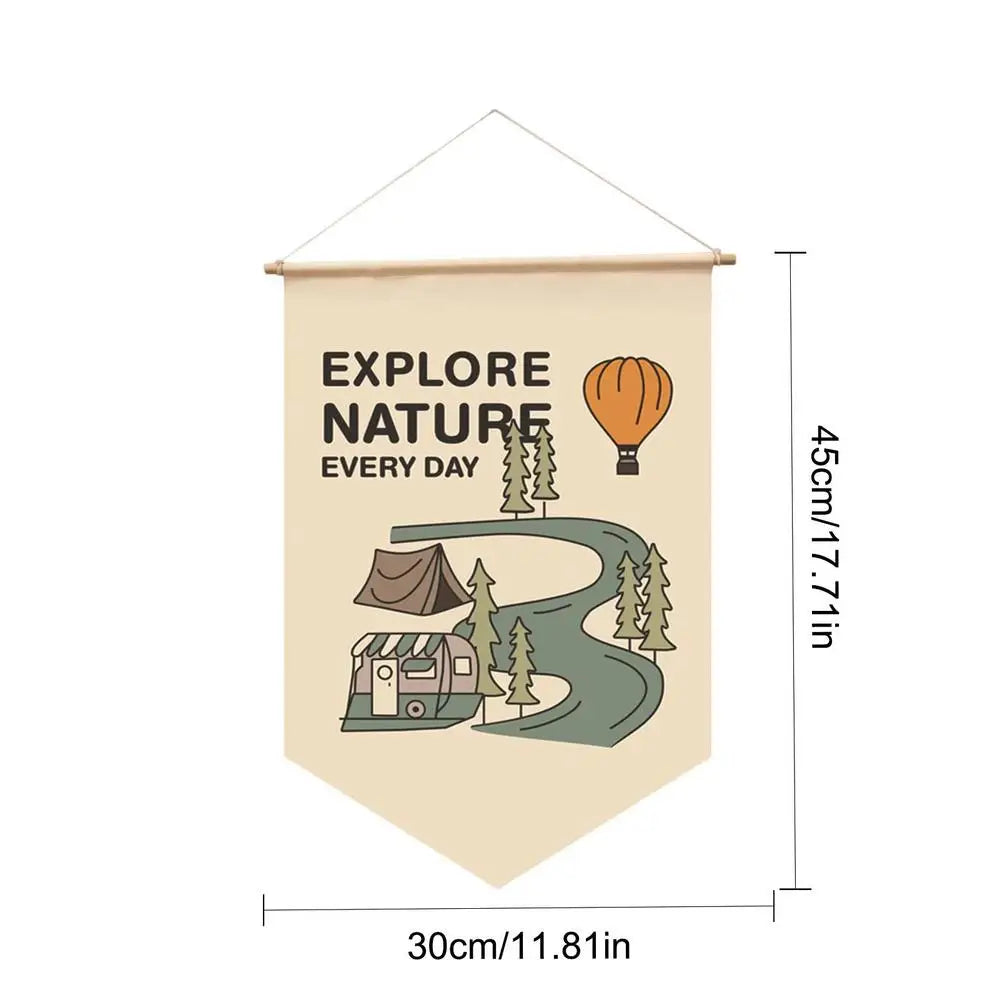 Garden Flag Welcome Spring Outdoor Decorative Banner Festive Decor Classic Nature Yard Camp Flag Outdoor Decoration