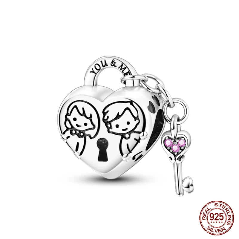 new in Real 925 Sterling Silver Boys and Girls Bicycle Charms Beads Fit Qikaola 925 Original Bracelets Fine DIY Jewelry Making