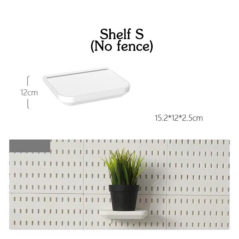 DIY Pegboard and Accessories, Multifunction Kitchen Organization, No Drill, Shelf, Wall Panels, Wall-Mounted Storage Rack