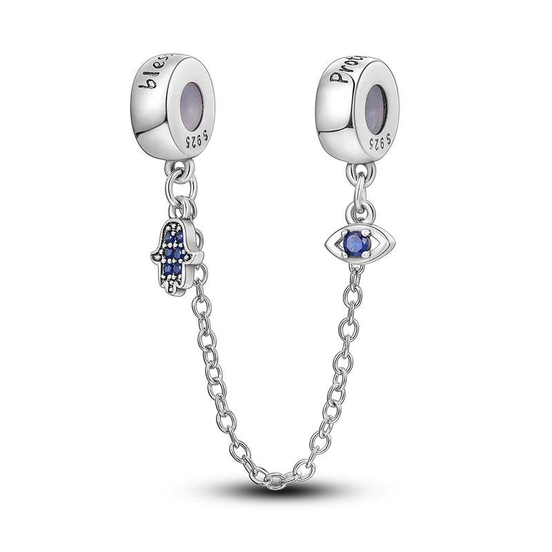 Halloween Dangle 925 Sterling Silver Skeleton Witch Devil's Eye Skull Charms Bead Fit Original Bangle Bracelet Necklace Jewelry