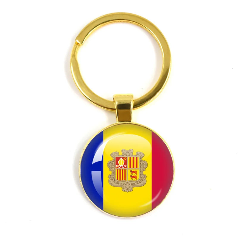 European National Flags, Albania, Andorra, Belarus, Belgium, Bosnia and Herzegovina, Bulgaria, Croatia, Popular Key Chain