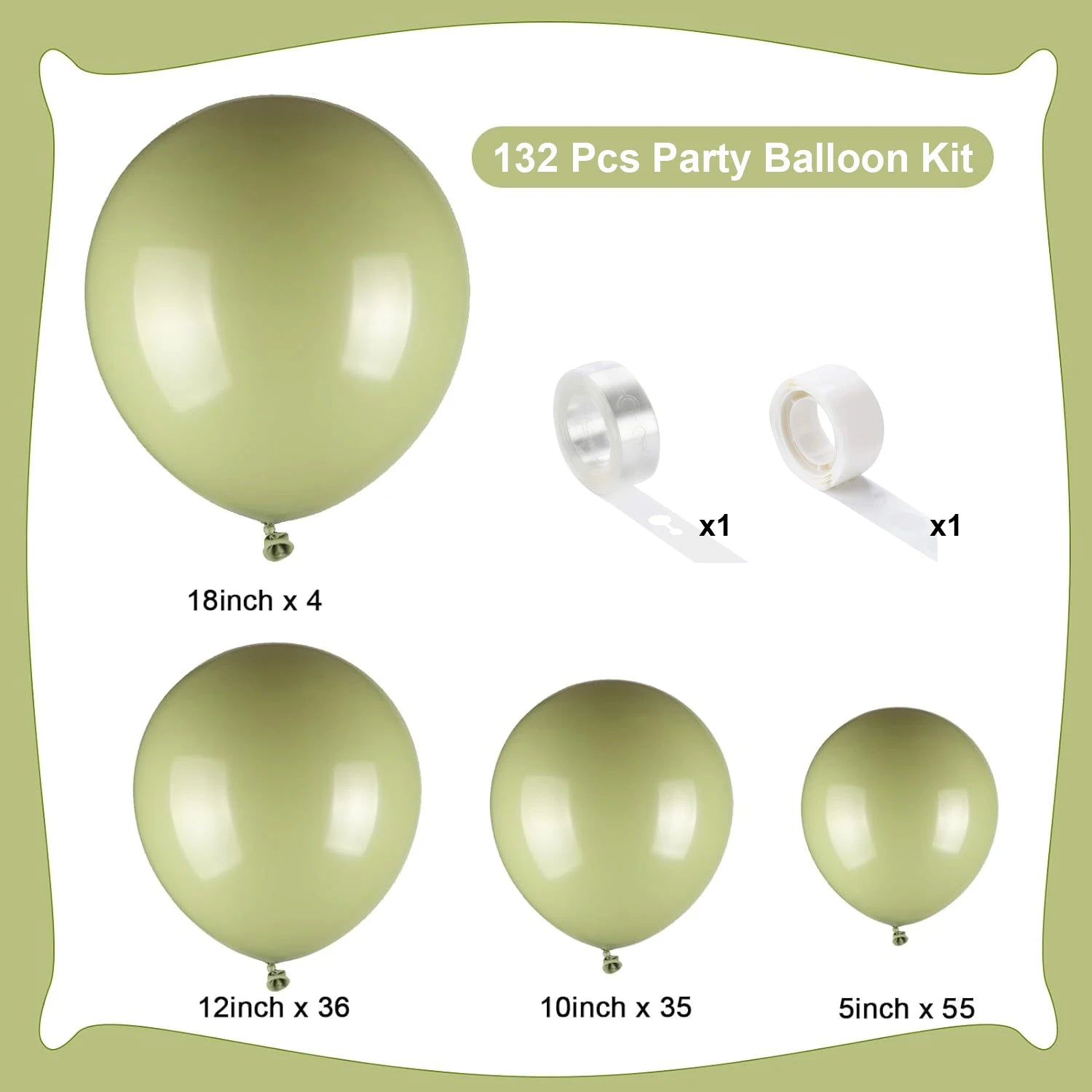 132PCS multi-color latex balloon set suitable for birthday parties, weddings, Valentine's Day party decoration
